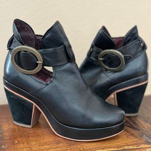 FarylRobin leather buckle bootie Sz 7
